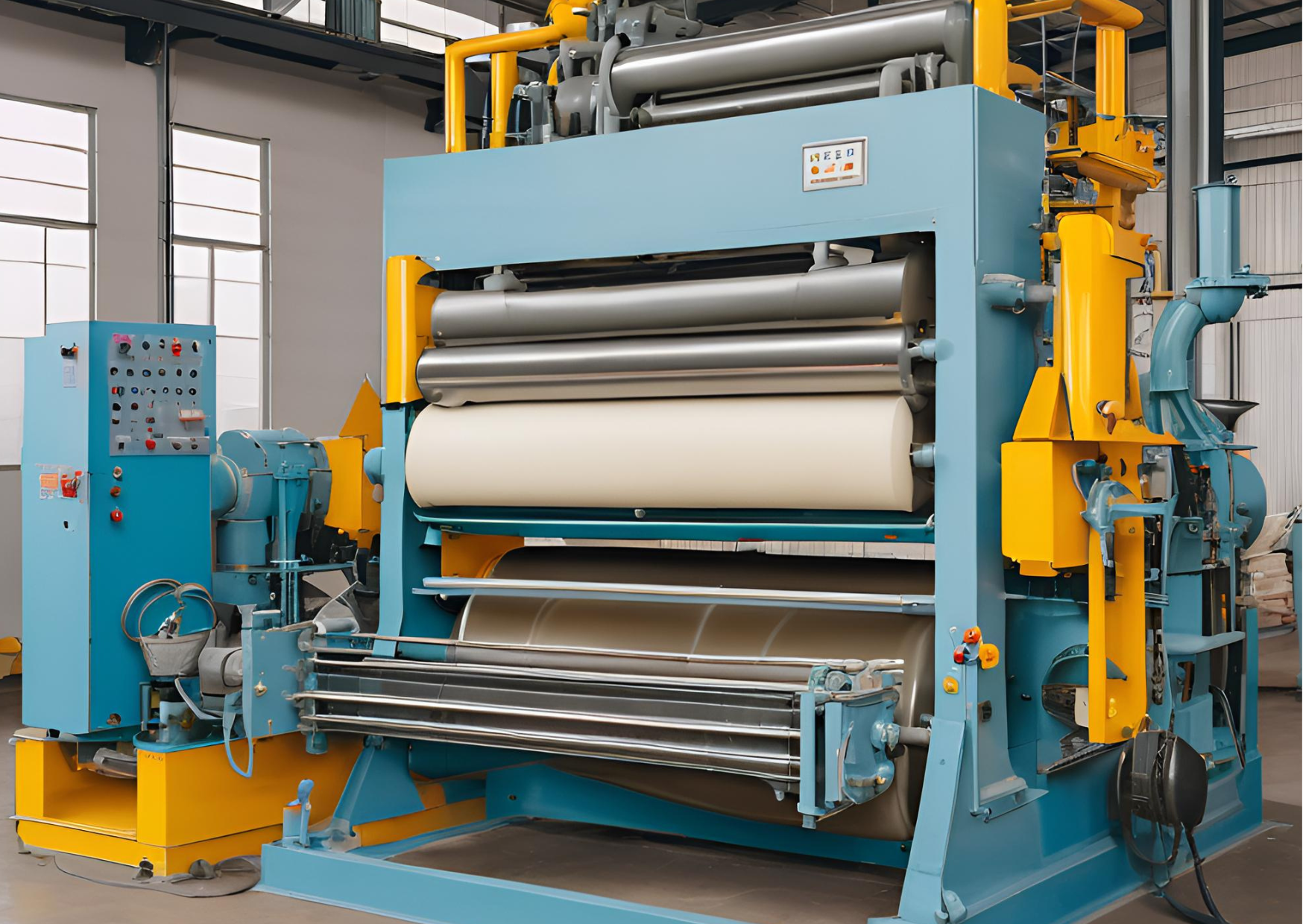 Efficient open rubber mixing machine